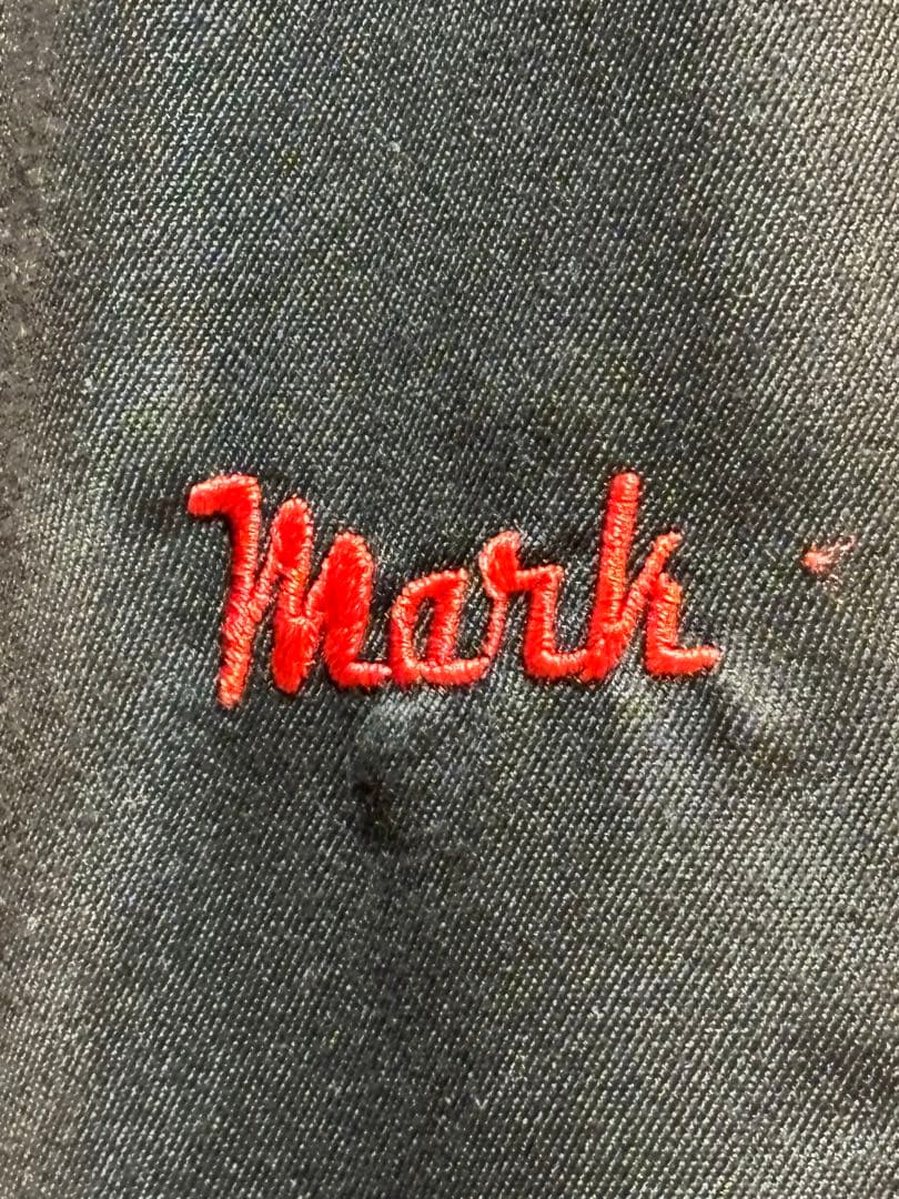 ヴィンテージ ボウリングシャツ 刺繍 黒×赤 グレート・プレーンズ・ユニフォーム