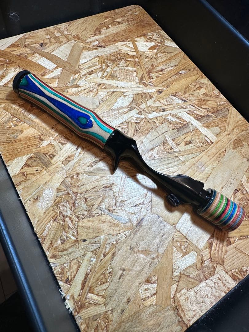 渓流釣りトップウォーター ベイトフィネス　スケートボード自作グリップ