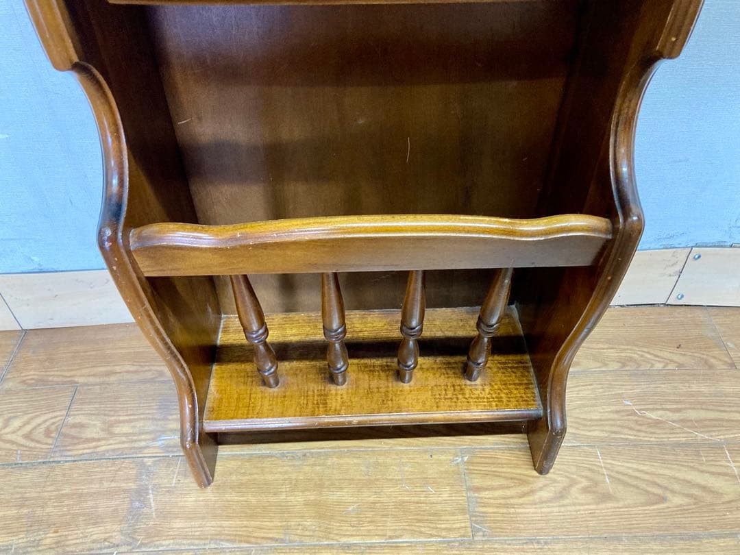 管181☆カリモク☆オールドカリモク☆マガジンラック☆花台☆サイドテーブル
