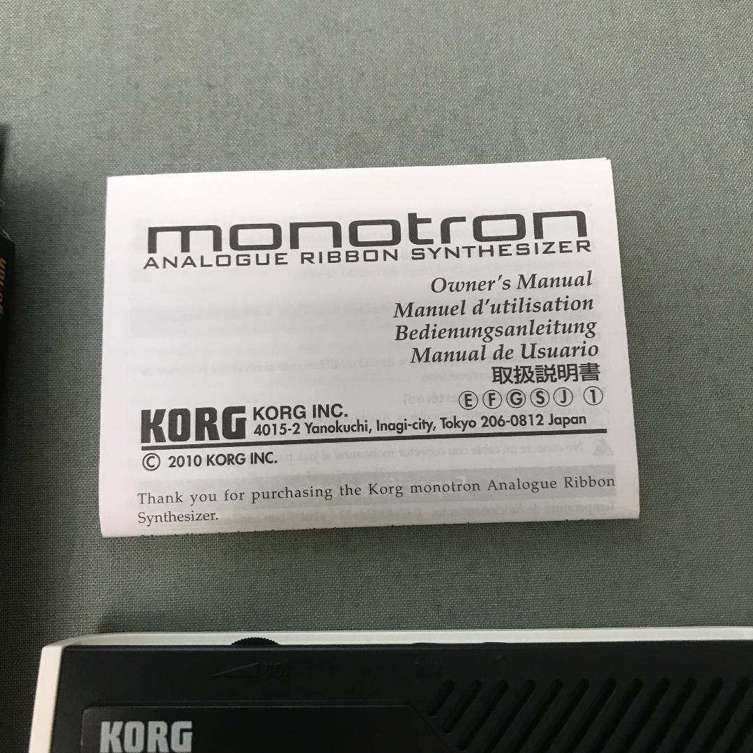 Korg Monotron　コルグ　モノトロン　アナログ　シンセサイザー