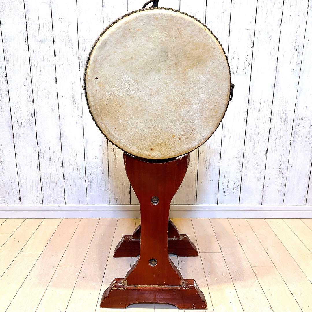 和太鼓 30×32cm 1尺　昭和レトロ　打楽器