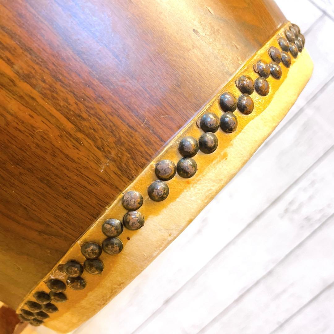 和太鼓 30×32cm 1尺　昭和レトロ　打楽器