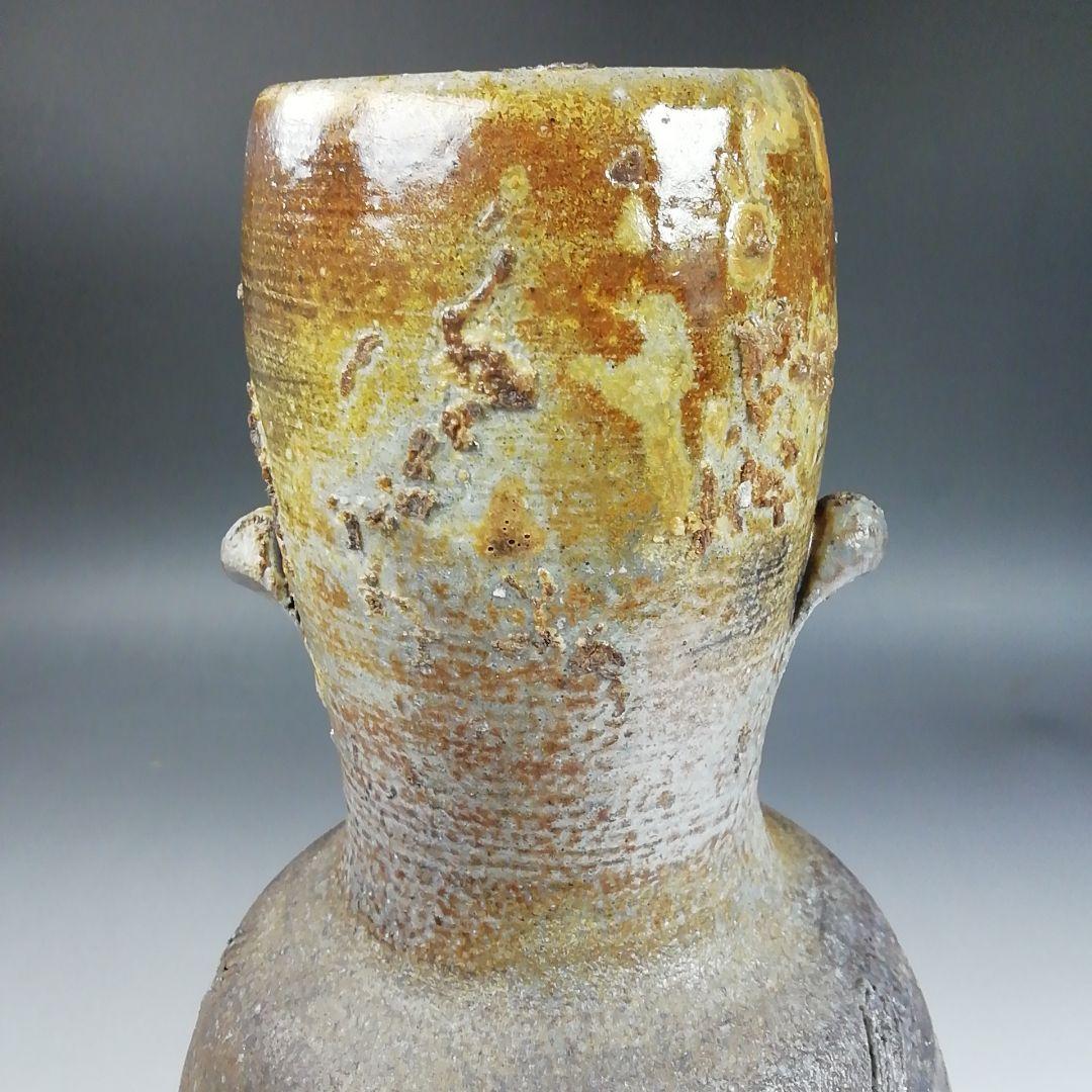 Ｗ３６３　花入　『備前焼』『小西陶古 作』『花瓶』　共箱　花器　茶道具