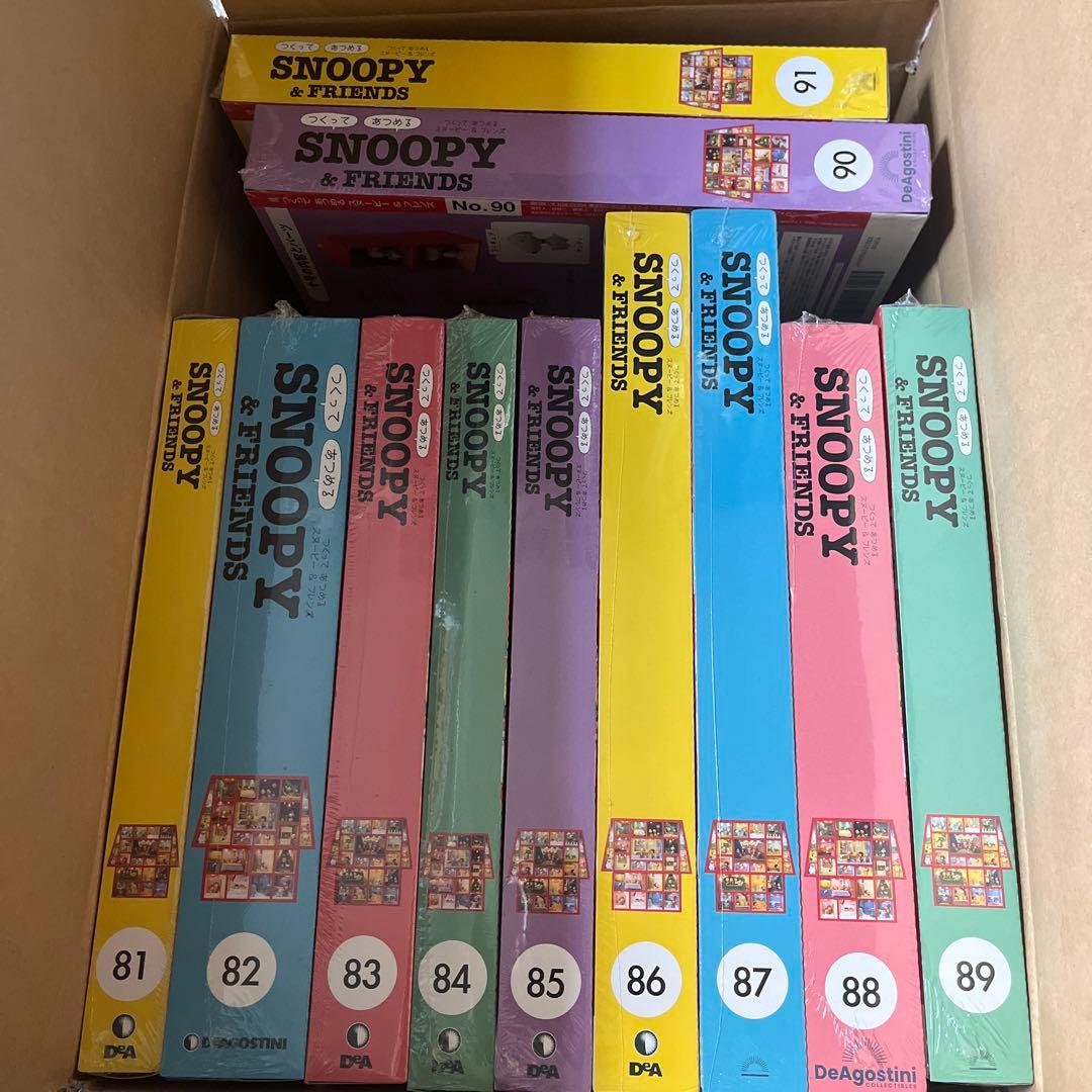 SNOOPY ディアゴスティーニ　【開封済み】1〜17巻【未開封】18~100巻