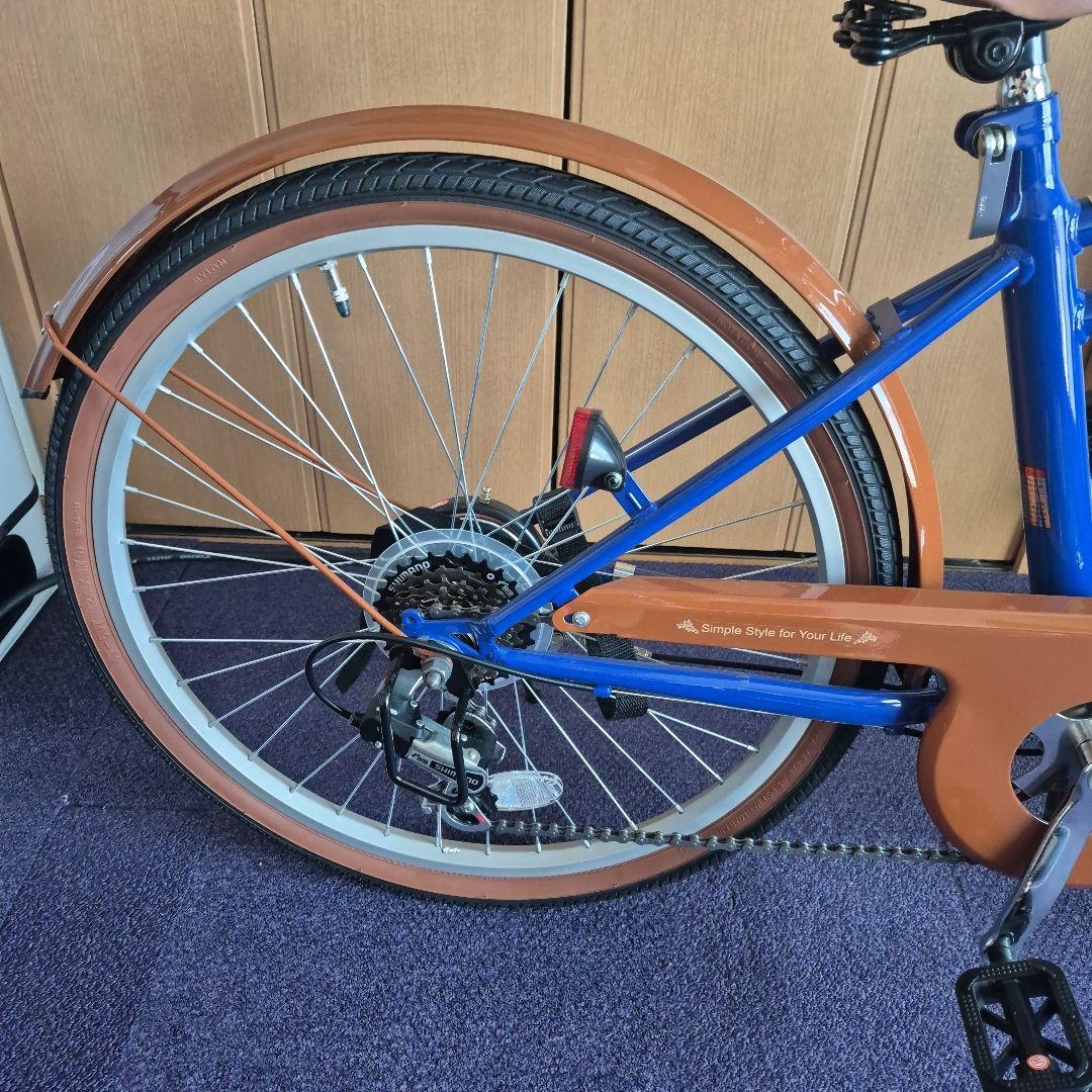 27日まで掲載 24型折畳自転車 シンプルスタイル （6段変速）