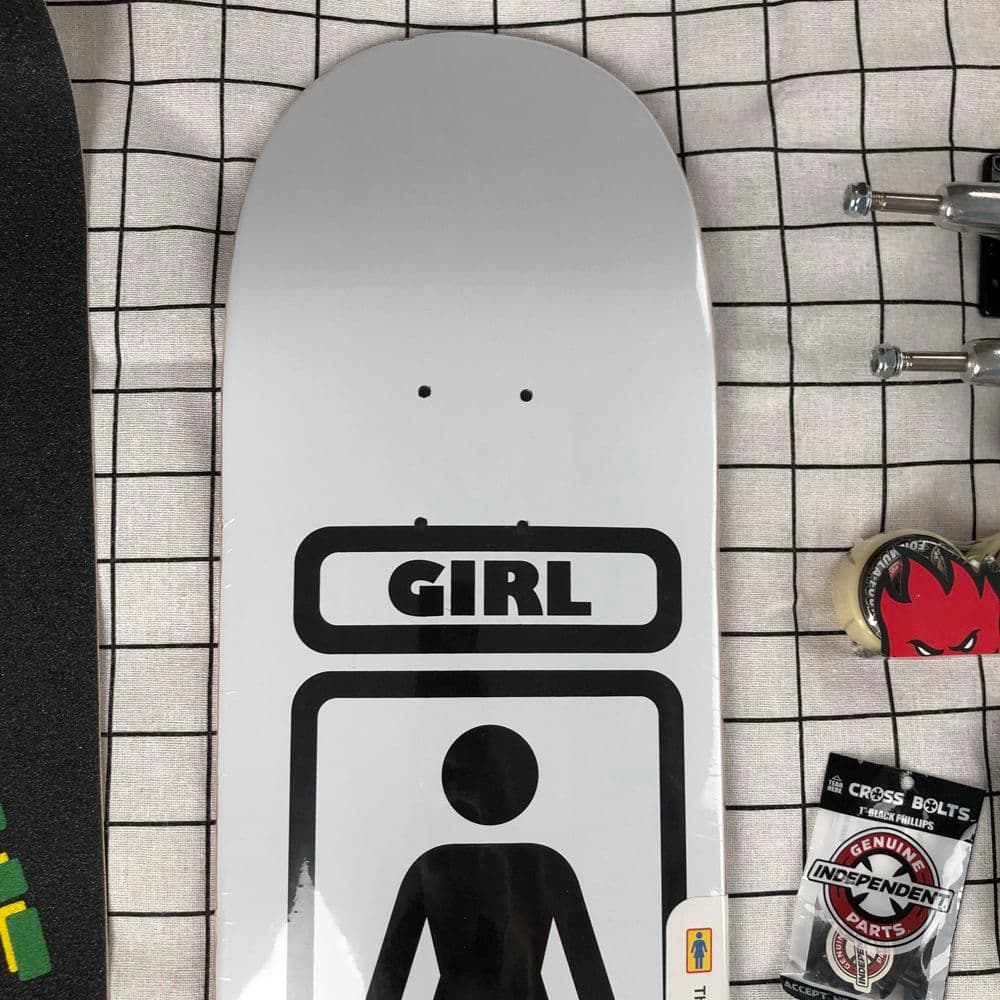 ホワイト Girl スケボー デッキデッキ セット 8.0