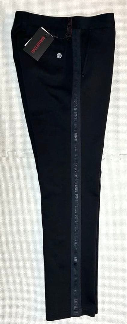 BRIEFING ウォーム ロゴライン スリムパンツ（BLK／L）
