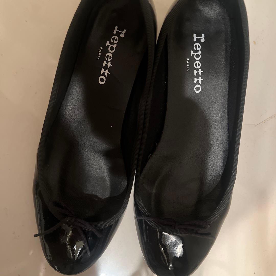 repetto ブラック バレエシューズ