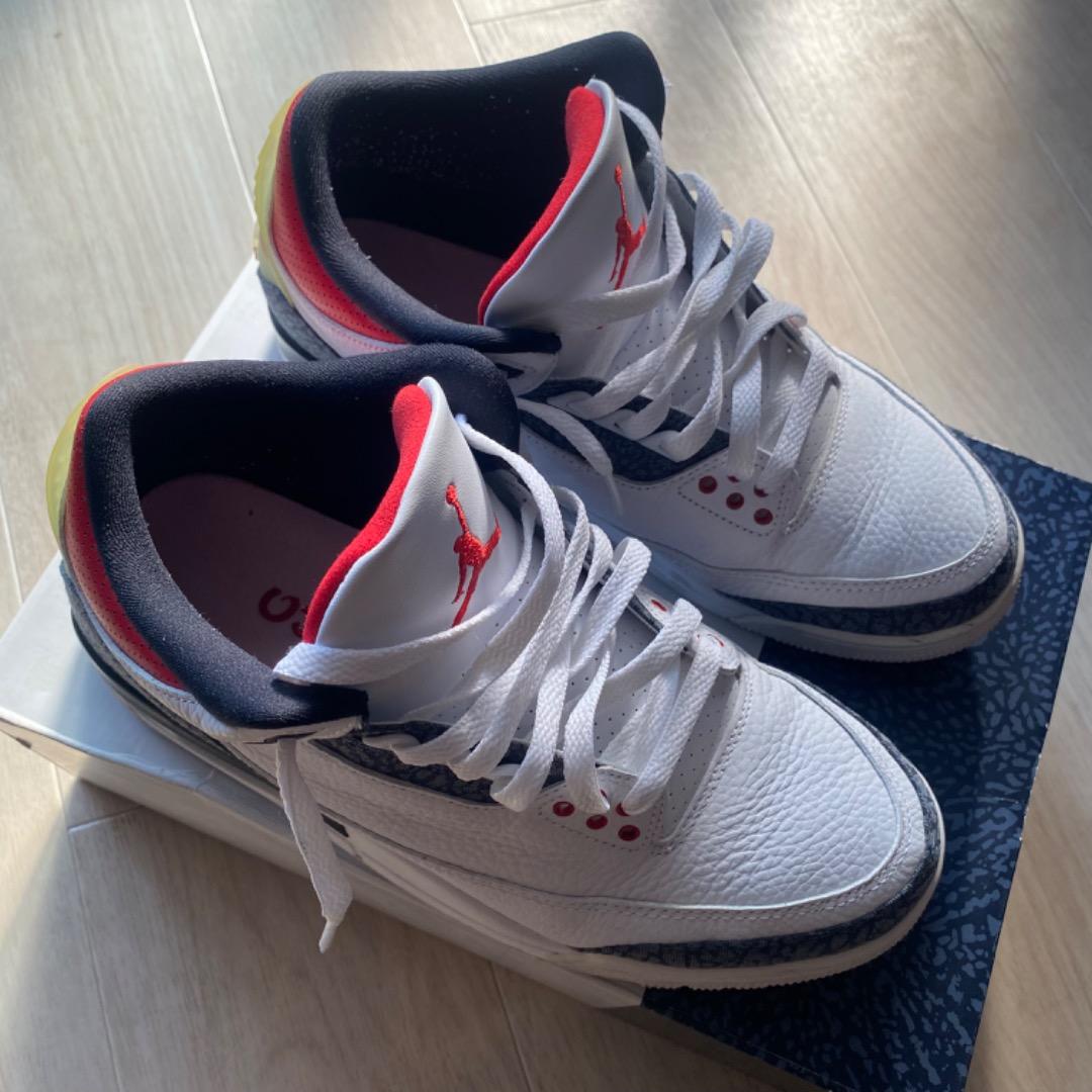 Air Jordan 3 RETRO ホワイト/ネイビー/レッド