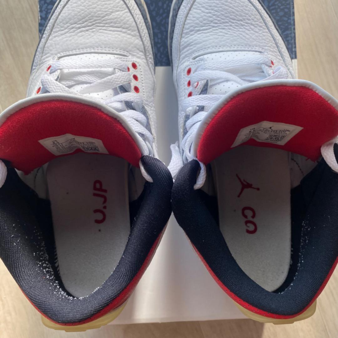 Air Jordan 3 RETRO ホワイト/ネイビー/レッド