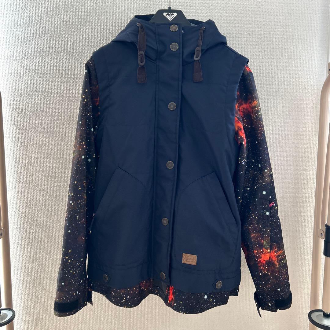 【美品】ベスト風レイヤード　スノーボードウェア　スノボウェア　S