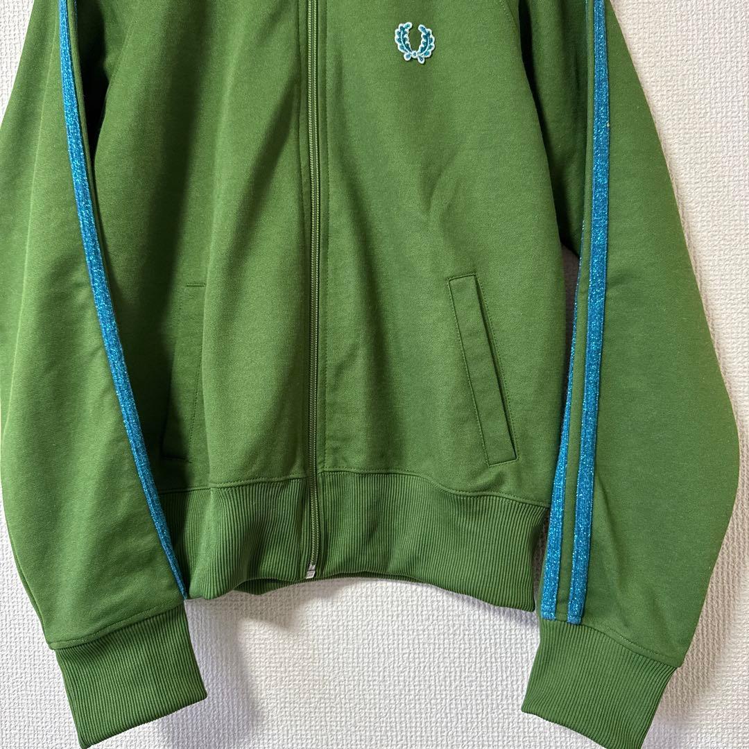 フレッドペリー ジャージ トラックジャケット ポルトガル製 グリーン Mサイズ