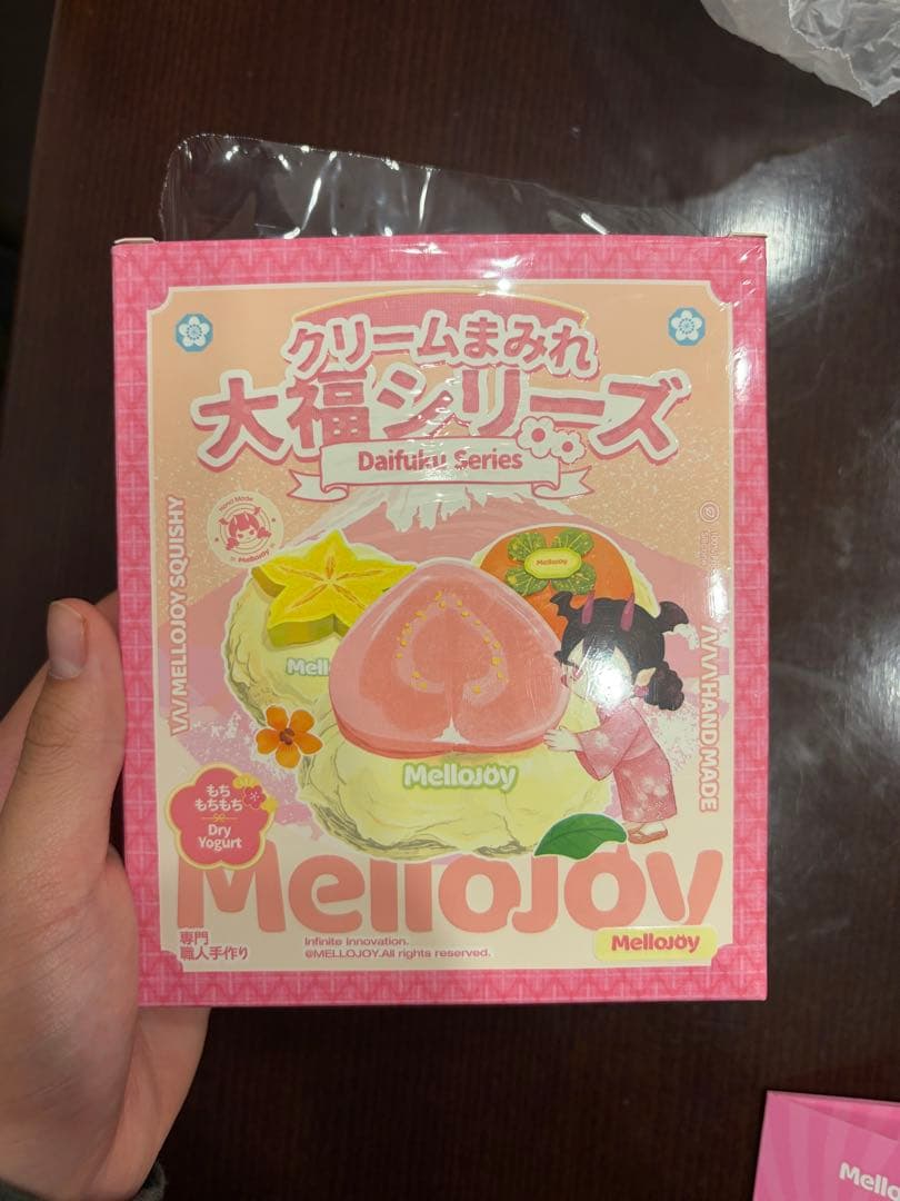 Mellojoy 大福 ブルーベリー　ピンクの外箱のぺりぺり付き　限定セール‼️