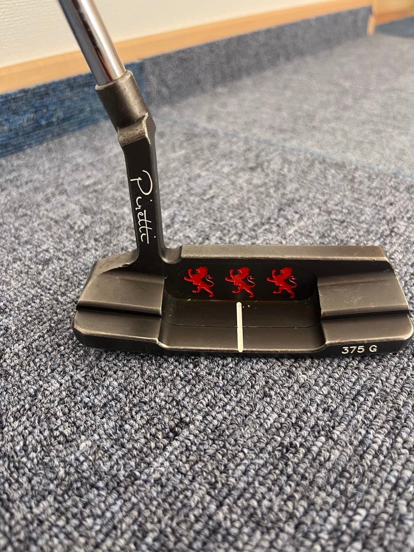 ピレッティ　ピン型パター 375G オレンジグリップ