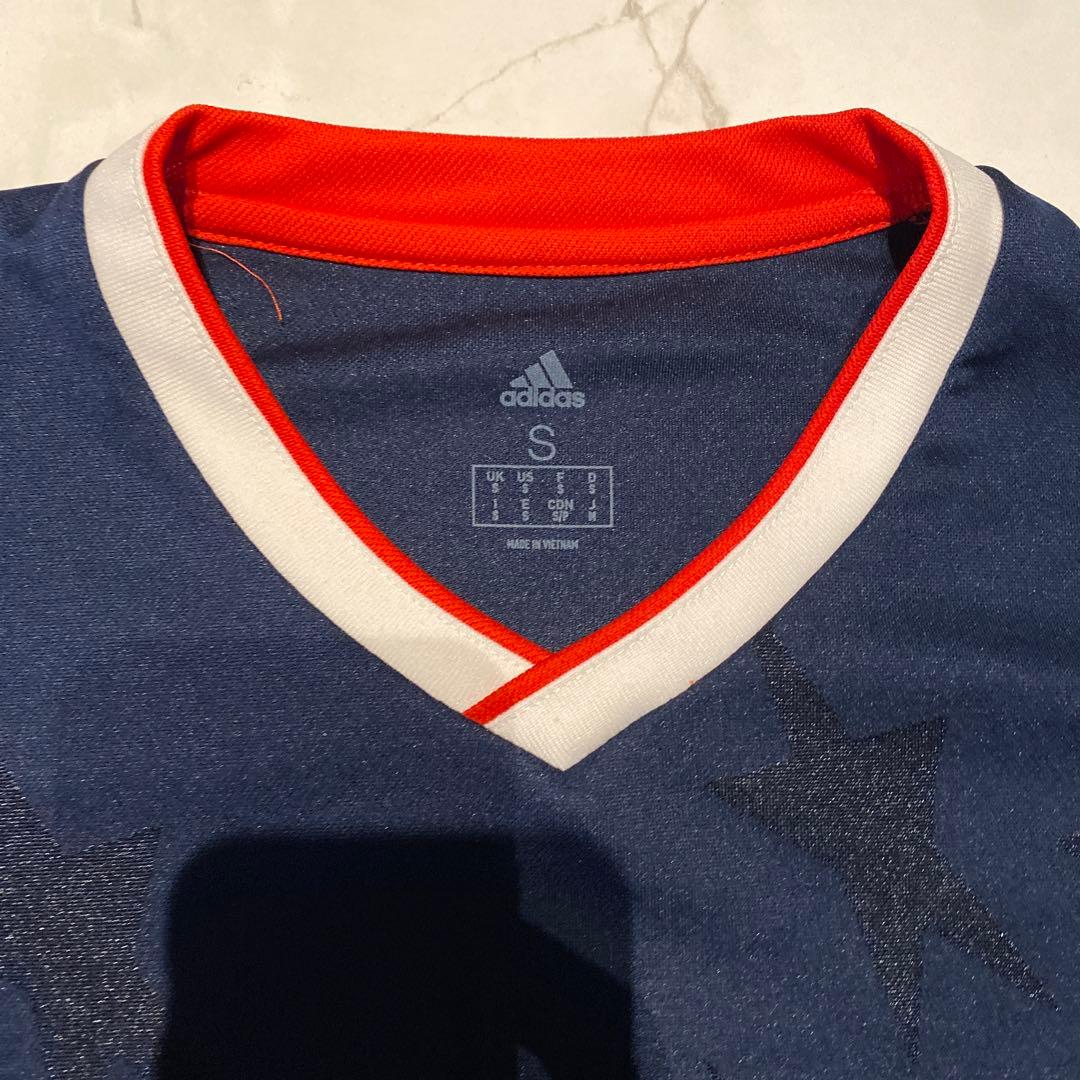 adidas KITH サッカーシャツ Sサイズ ネイビー