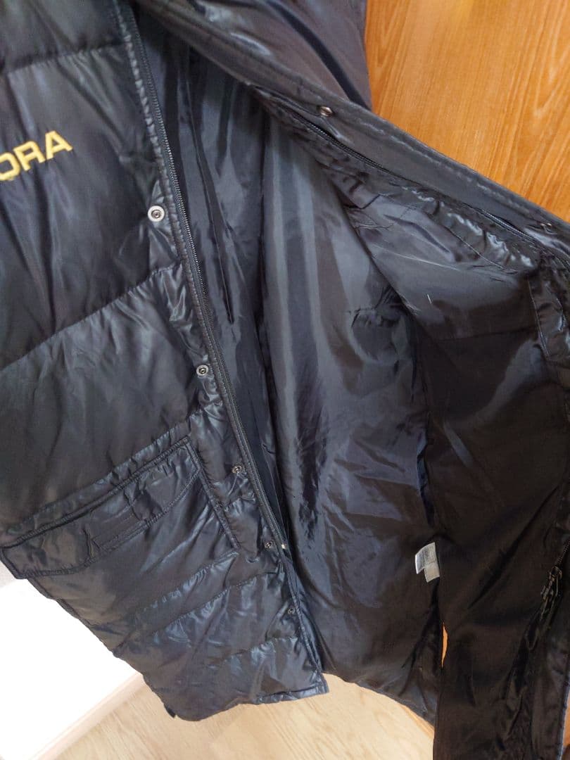 DIADORA　ロング　ダウン　ベンチコート　ブラック　メンズ　L　ディアドラ