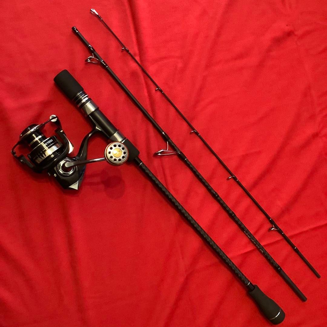 MH1.83m MAX350g 3ピースロッド&スピニングリール7000番