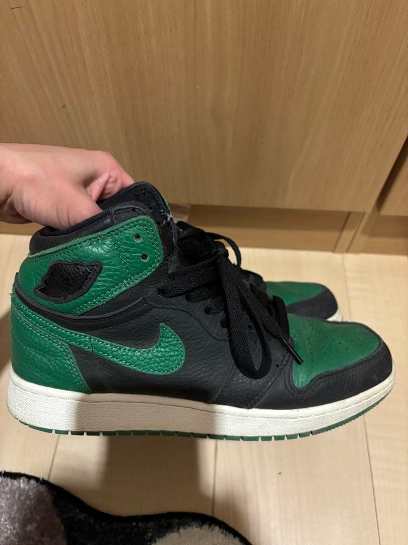NIKE ハイカット スニーカー グリーン/ブラック