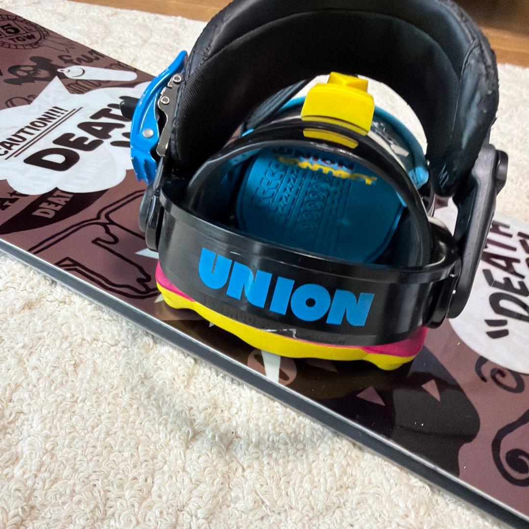 DEATHLABEL 143cm スノーボード　板　UNION ビンディング