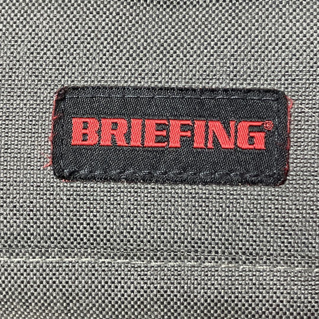 【美品】 BRIEFING サンデーカートバッグ ゴルフバッグ グレー