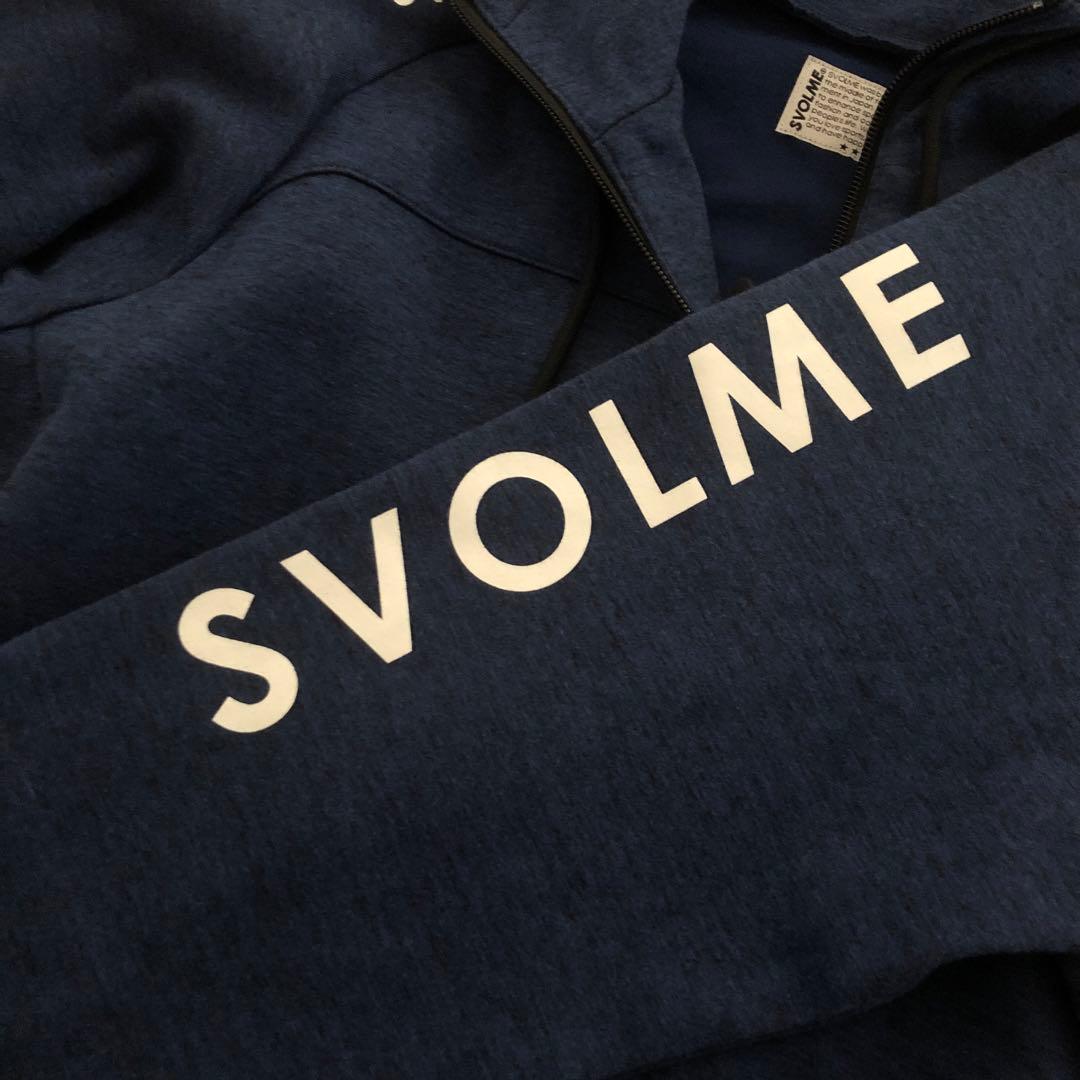 スボルメ SVOLME パーカー　ブルー　Mサイズ　ロングパーカー