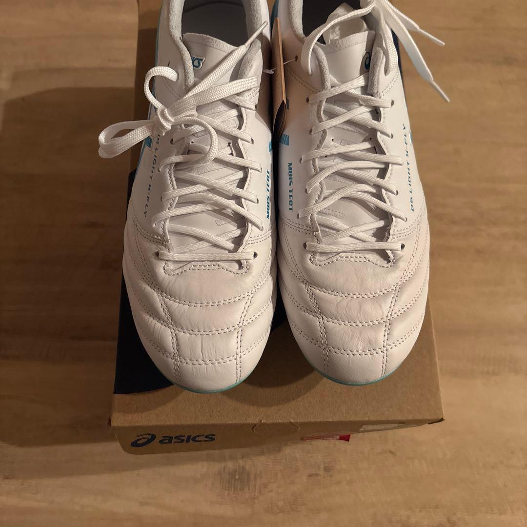 ASICS サッカーシューズ・スパイク ホワイト/ブルー26cm