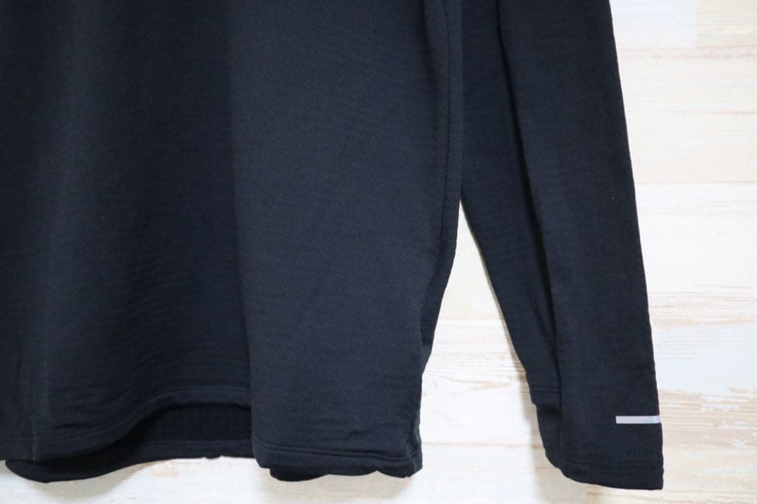 Lサイズ　NIKE ナイキ　エレメント ランニング ハーフジップ 長袖シャツ　黒
