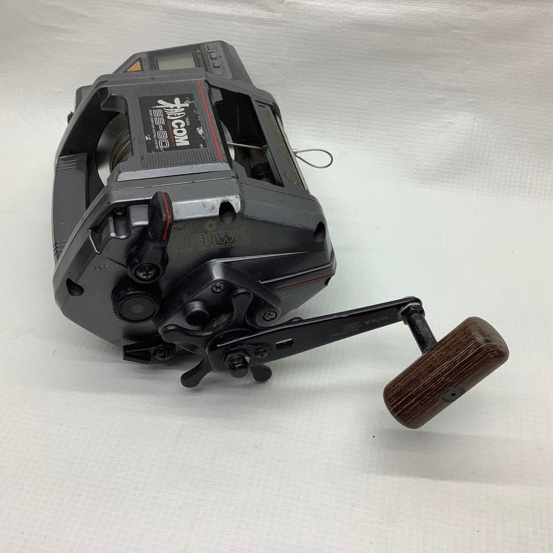 Daiwa 棚COM SSー80 電動リール 動作品 ワイヤー巻いてあります。