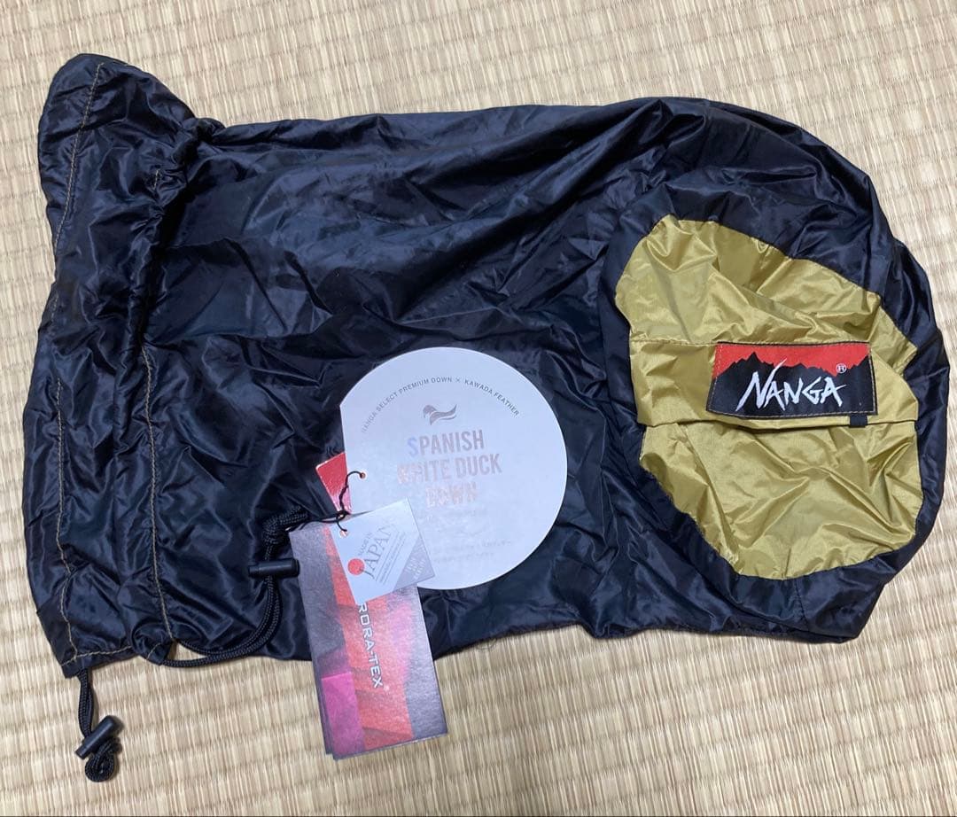 新品未使用 NANGA オーロラライト800DX コヨーテ 完売色 収納袋付