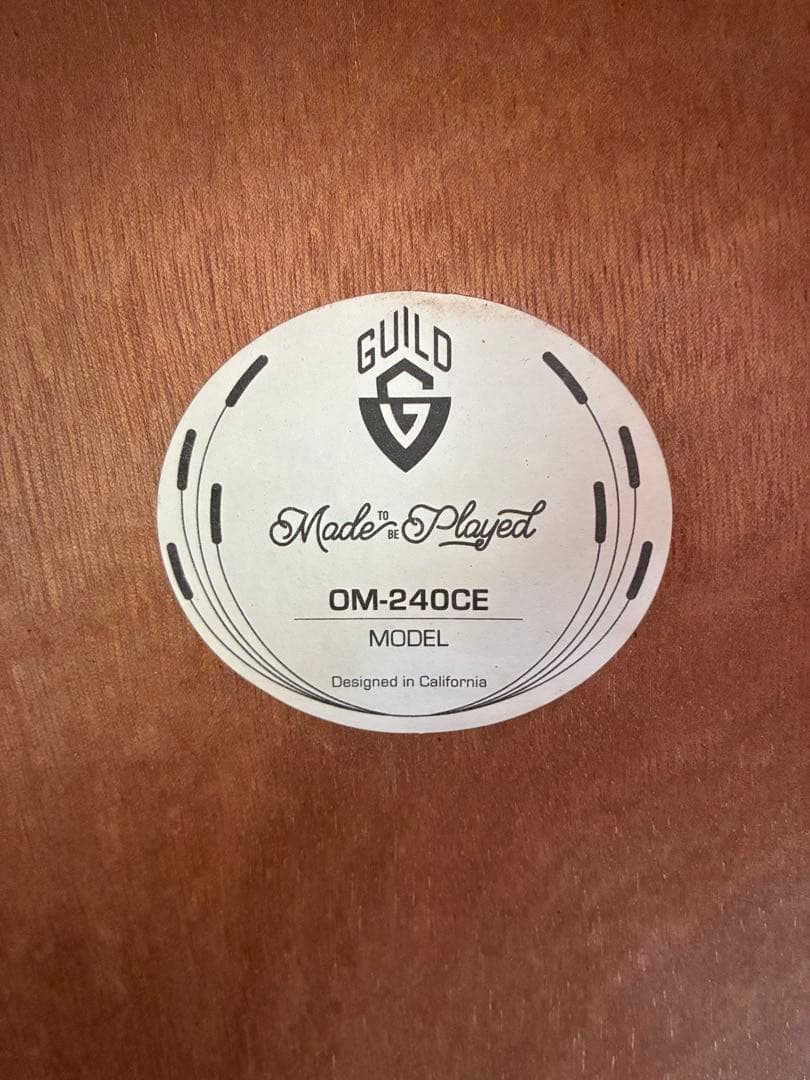 GUILD OM-240CE 純正ギグバック付き