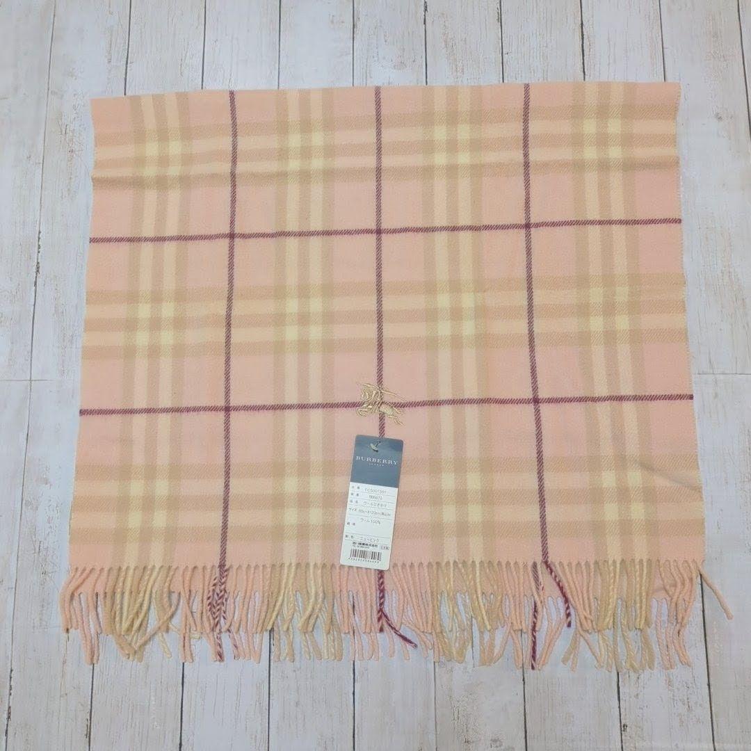 新品未使用 BURBERRY バーバリー ウールチェックブランケット