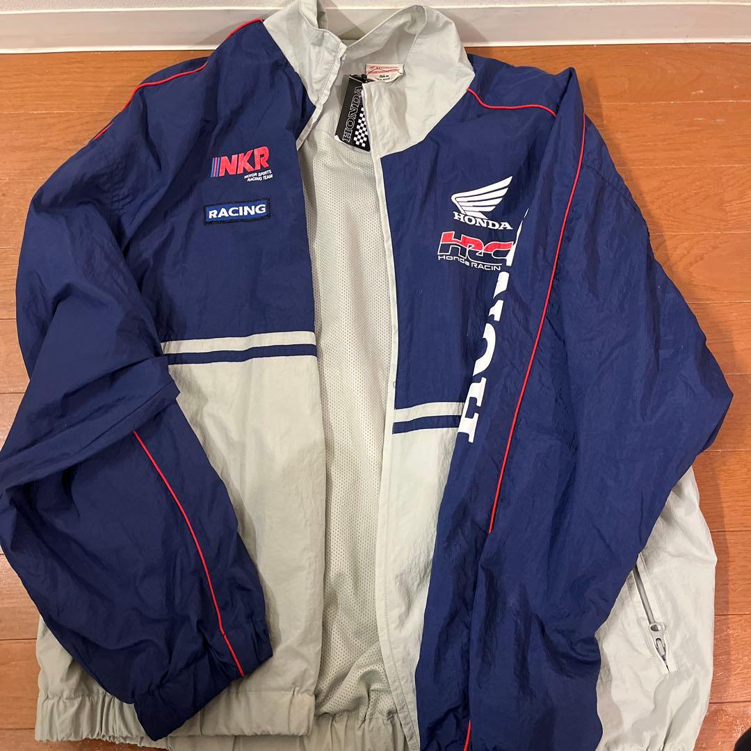 HONDA HRC ウィンドブレーカー ネイビー/グレー　サイズL