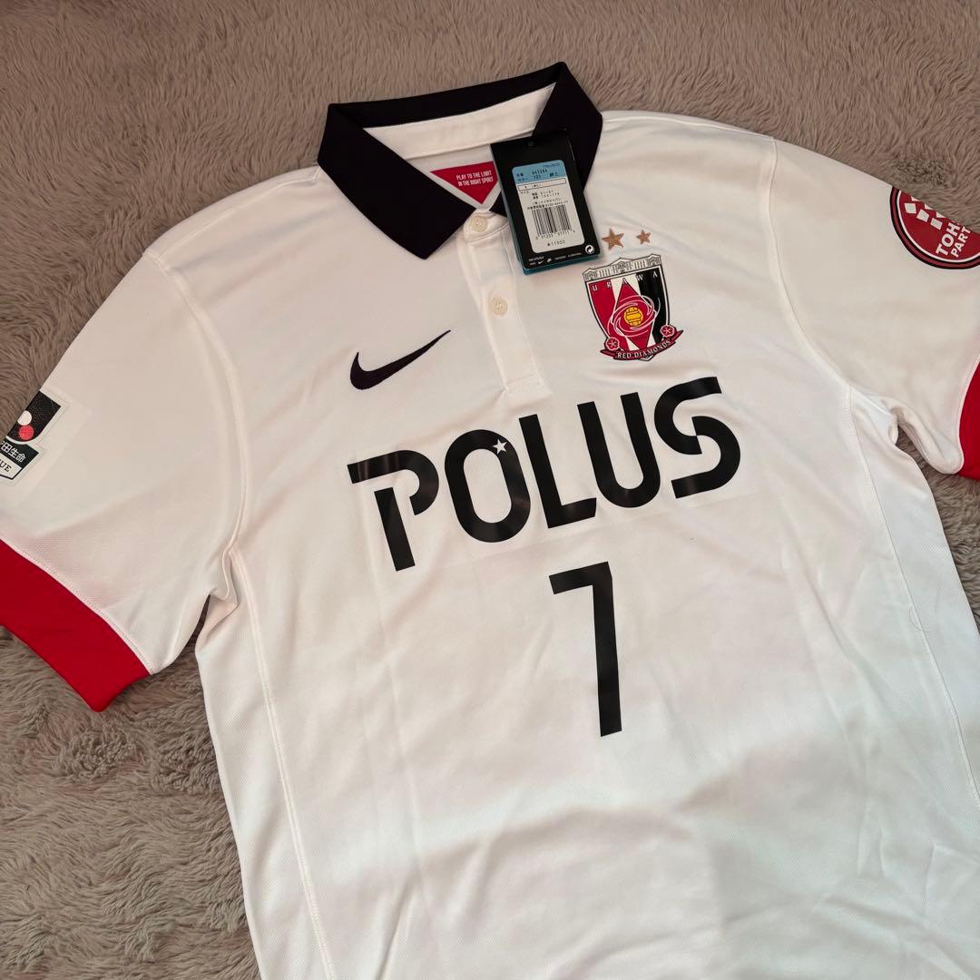 Nike 浦和レッズ ポロシャツ M 7 白　梅崎