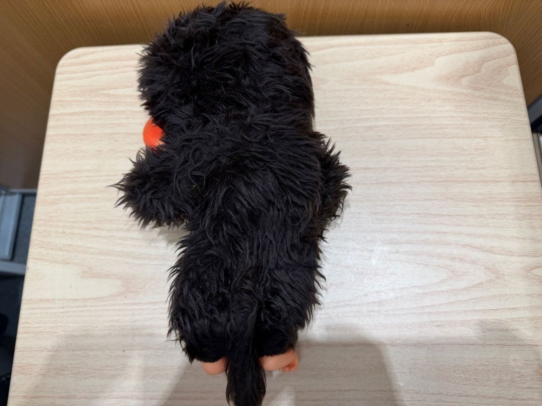 【昭和レトロ】モンチッチ ぬいぐるみ スリープアイ 黒毛 お座り 当時物