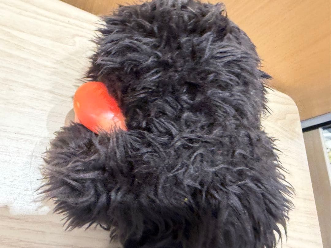 【昭和レトロ】モンチッチ ぬいぐるみ スリープアイ 黒毛 お座り 当時物