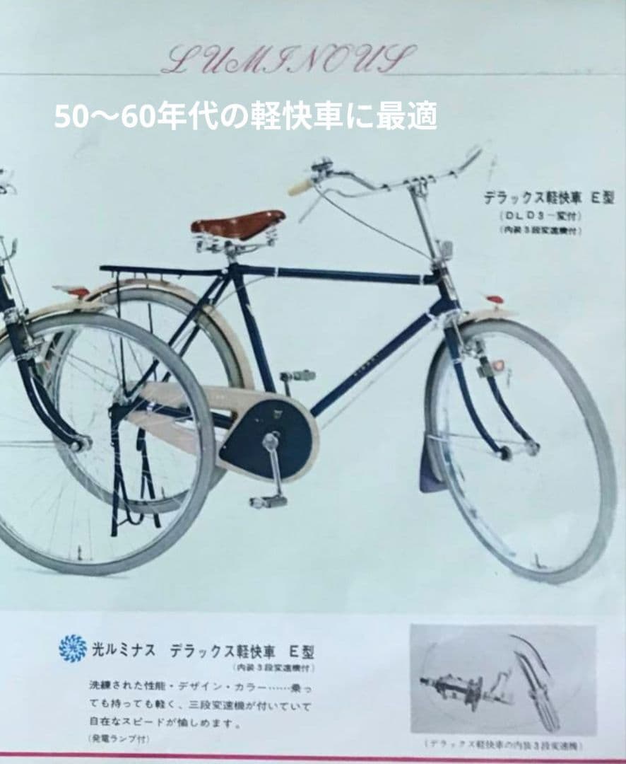 稀少 新品 ハブブレーキセット 前後グリスニップル付き 1958年製 軽快車用