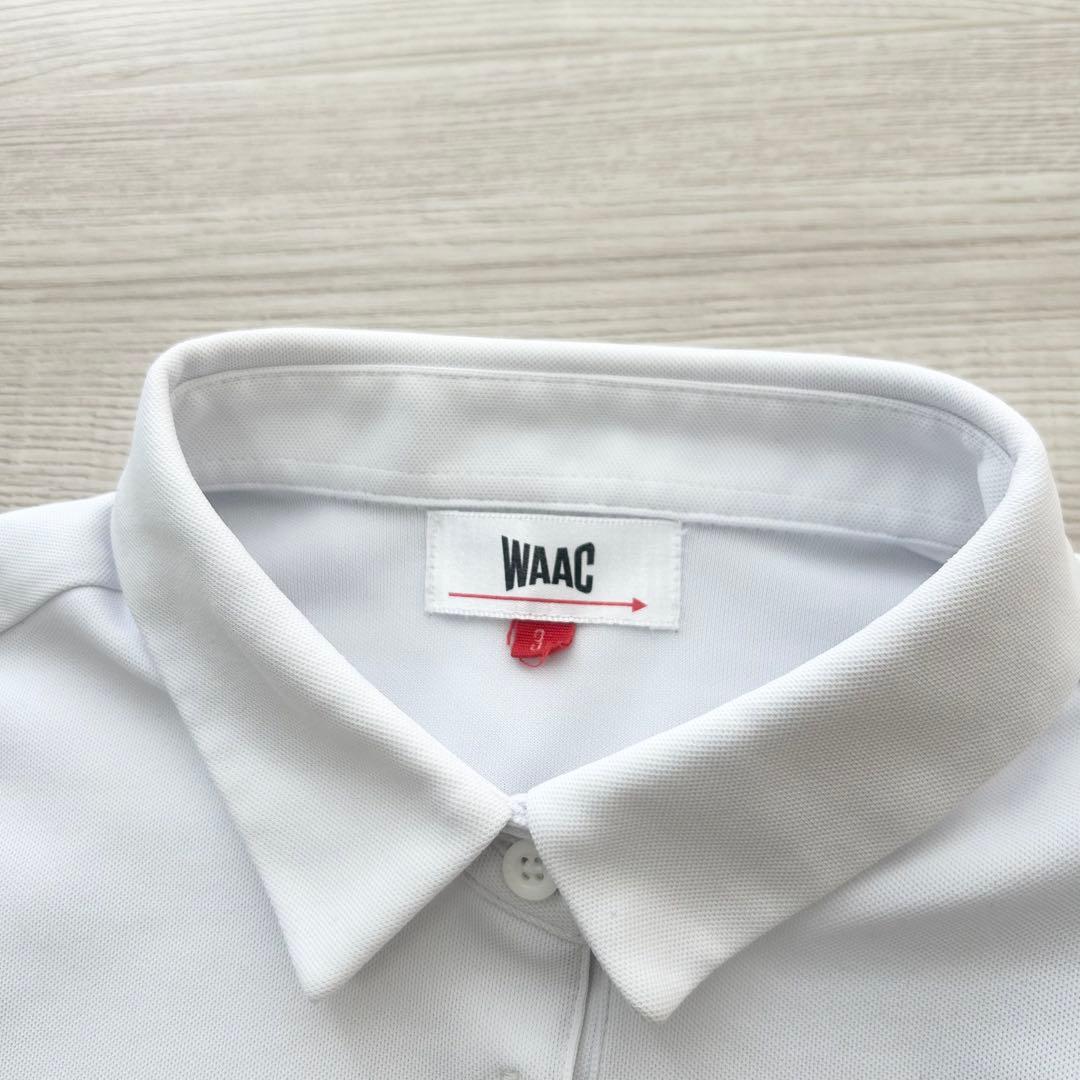 美品　WAAC ワック　ポロシャツ　長袖　ホワイト　サイズ3
