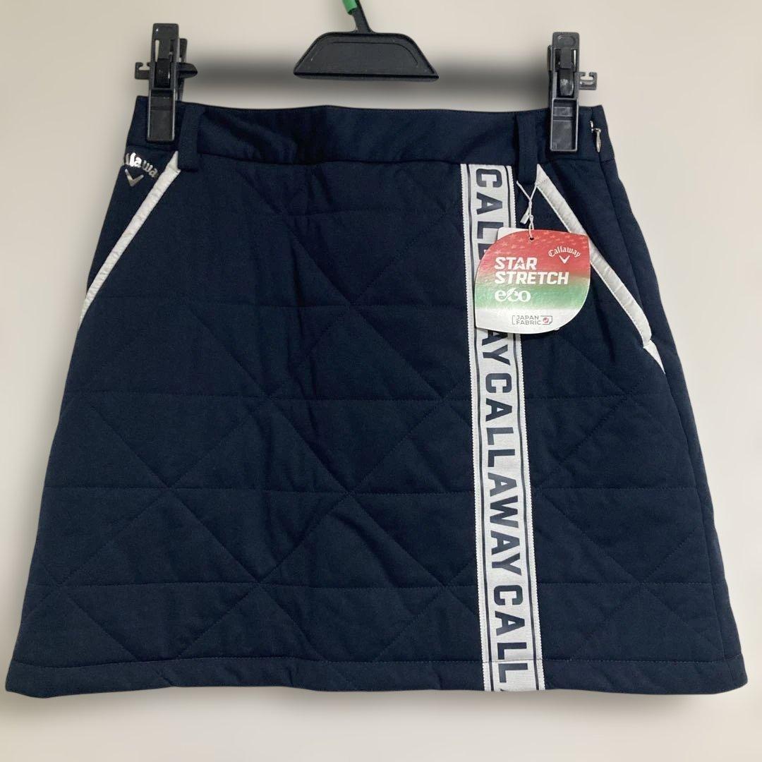 新品　Callaway スターストレッチ 中綿スカート　Ｍ　ネイビー