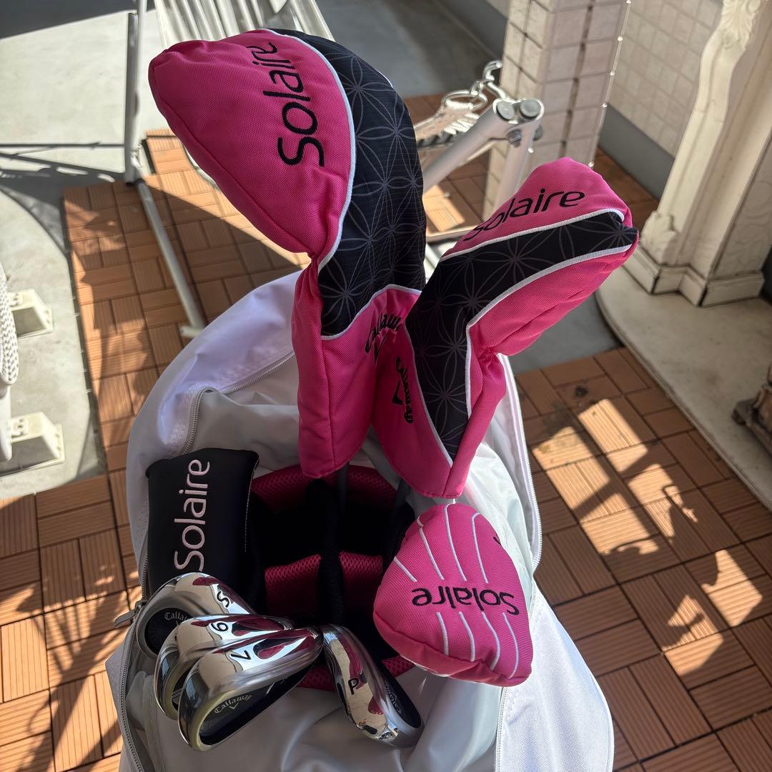 ほぼ新品Callaway Solaire ゴルフセットホワイト ピンク