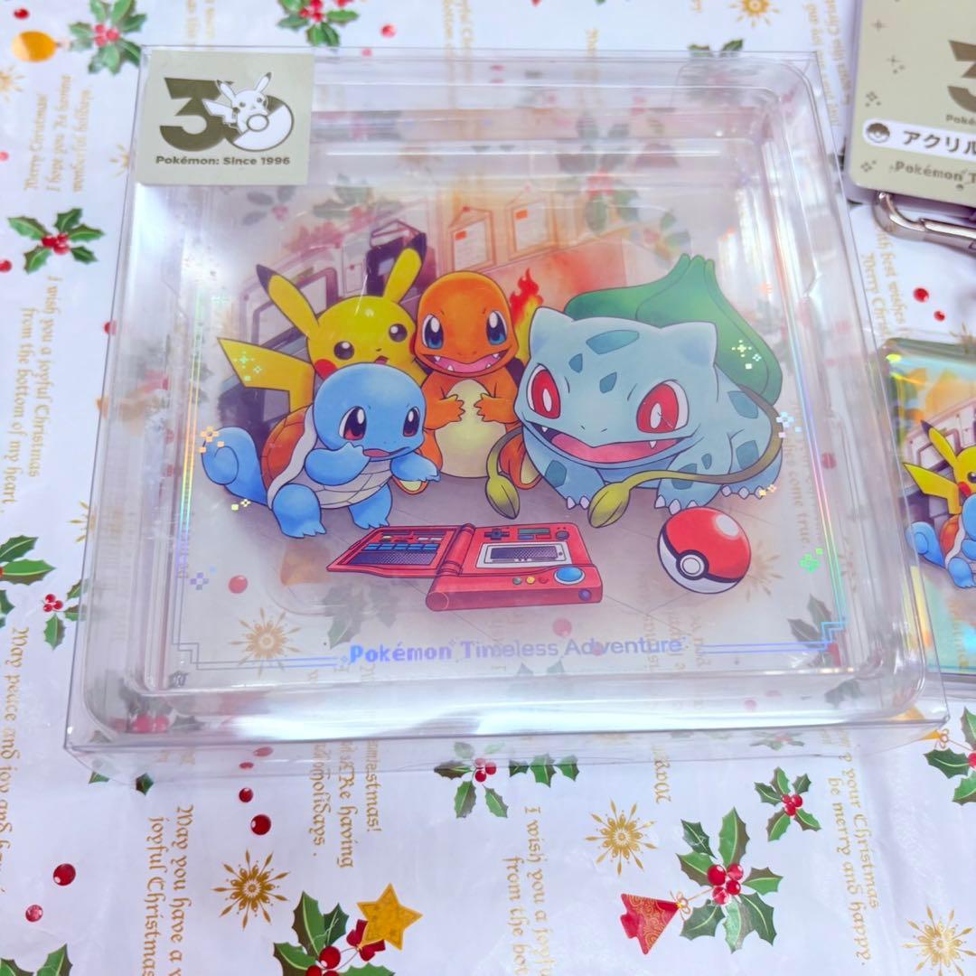 ポケモン30周年　アクリルブロック &キーチェーン