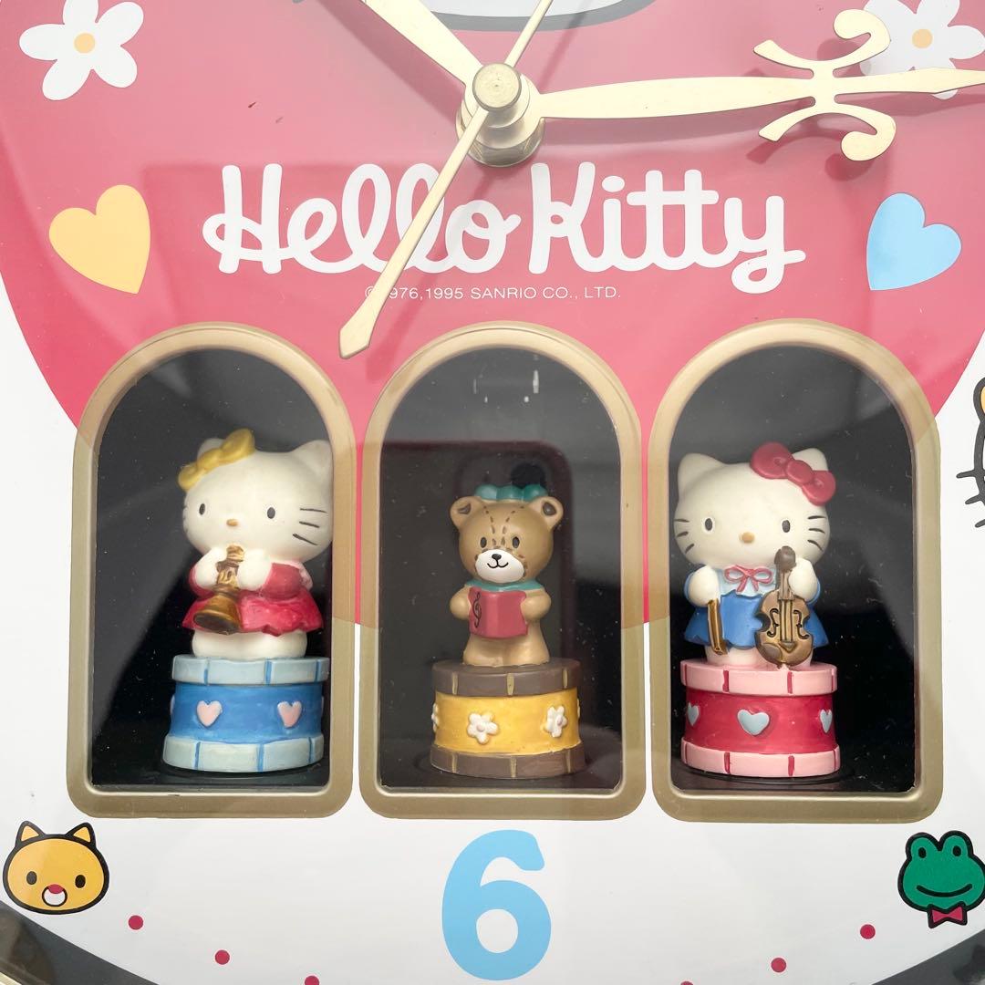 サンリオHello kitty ハローキティ 壁掛けからくり時計 昭和レトロ