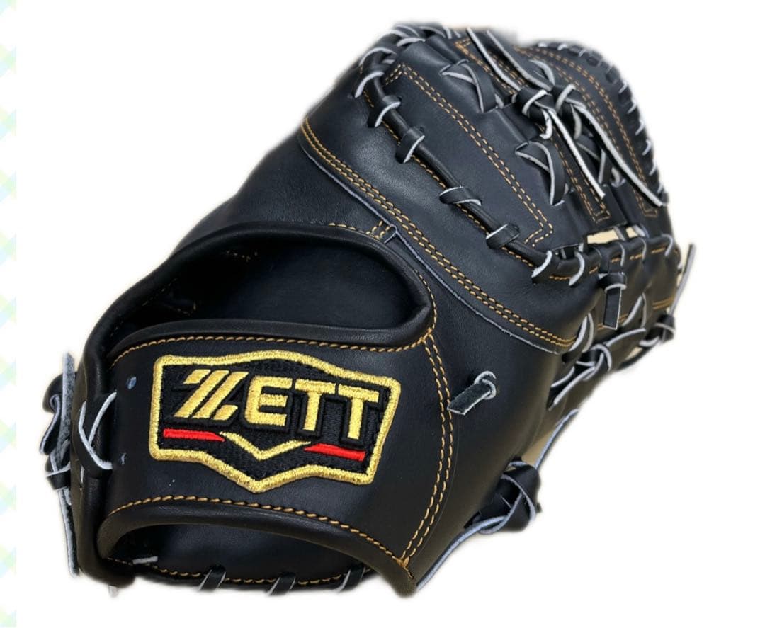 (新品未使用)ZETT 硬式野球用一塁手用　ブラック