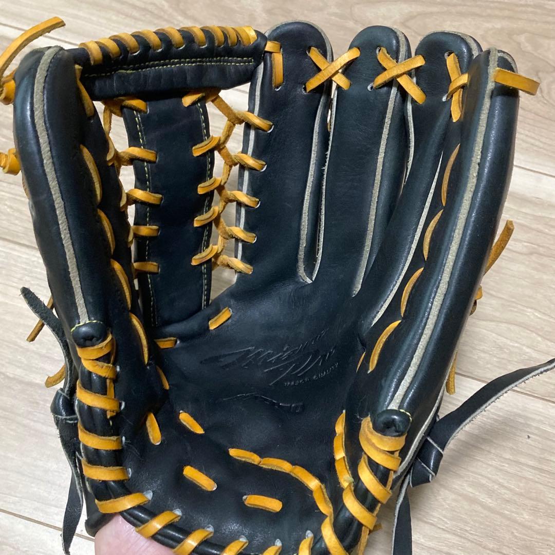 ⭐️3回使用　ミズノプロ　軟式　外野手用　右投げ　袋付き　グローブ
