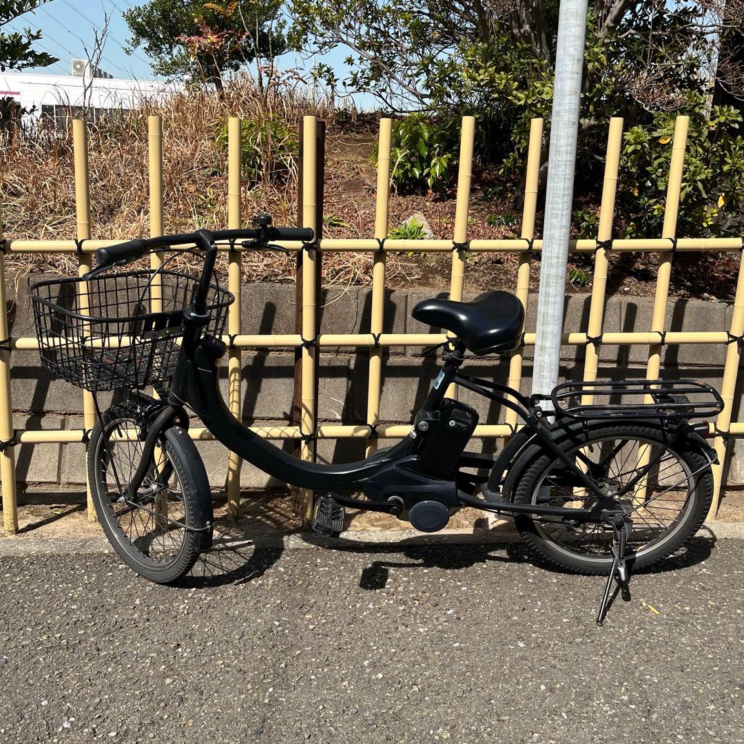 パナソニック電動アシスト自転車 ブラック バスケット付き
