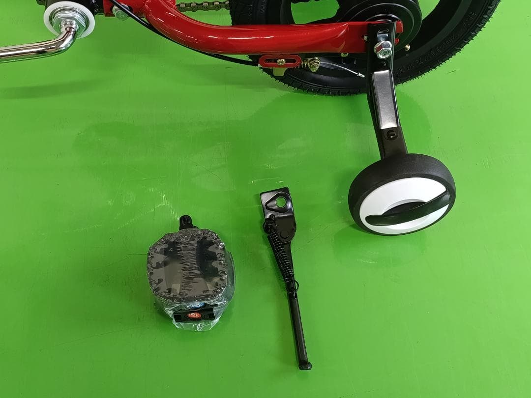 値下げ中!新品未使用 3in1 子供自転車 キックバイク 14インチ RED色