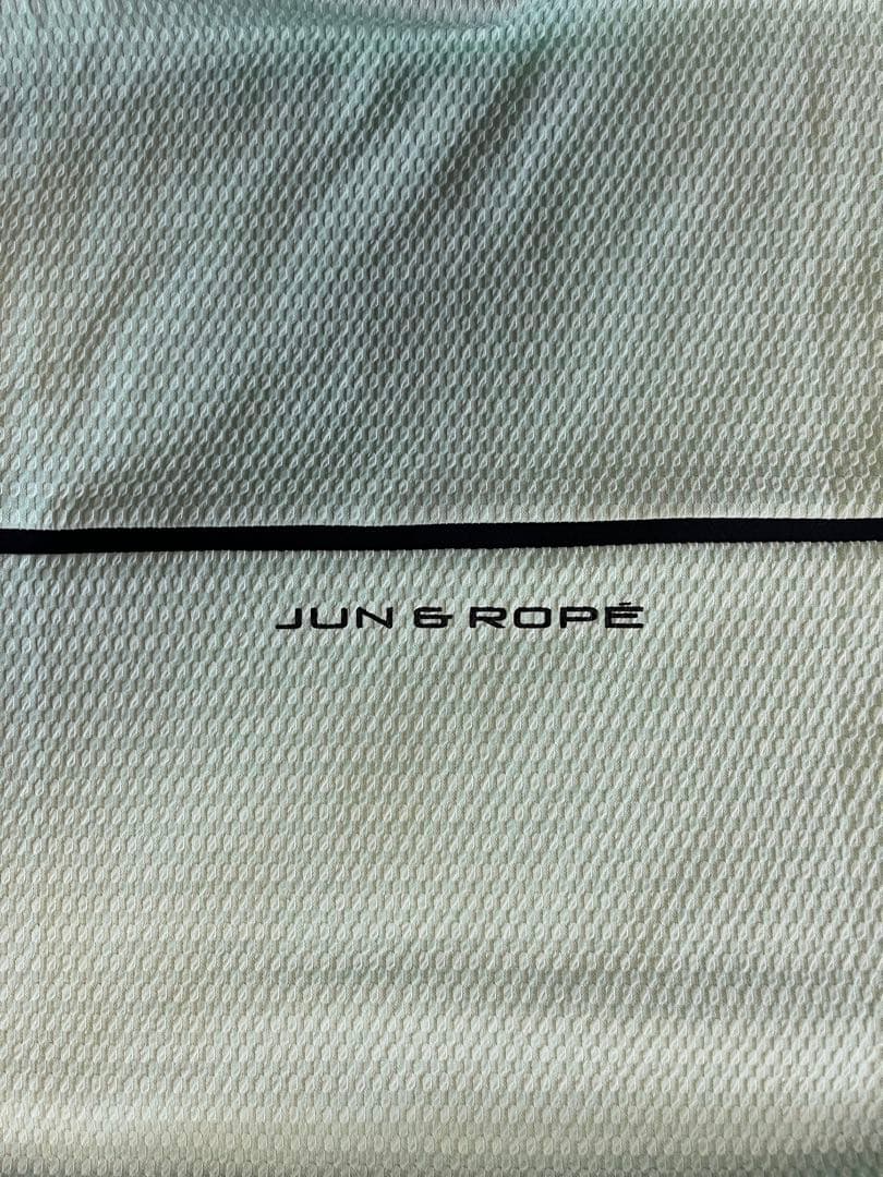JUN & ROPÉ ハーフジップシャツ ライトグリーン　サイズは2Lです。