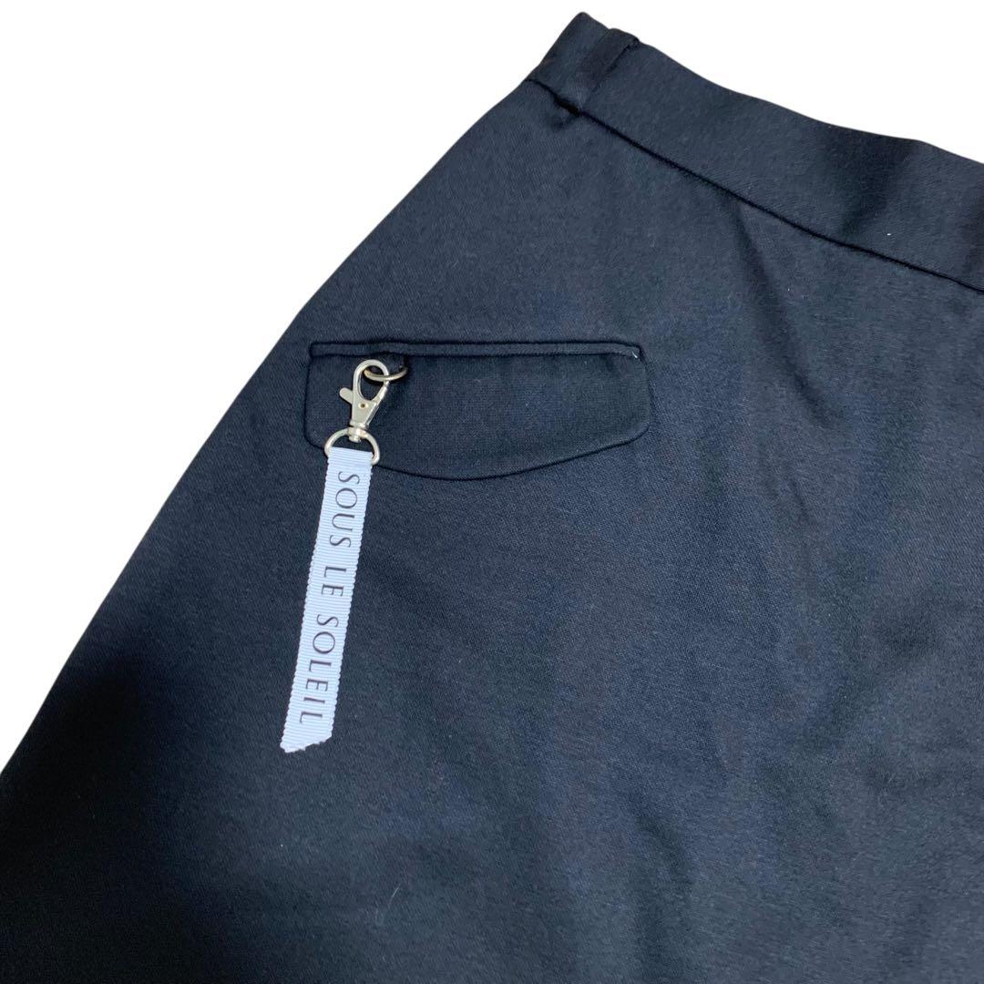 【新品未使用】SOUS LE SOLEIL キュロット M 黒 ゴルフウェア