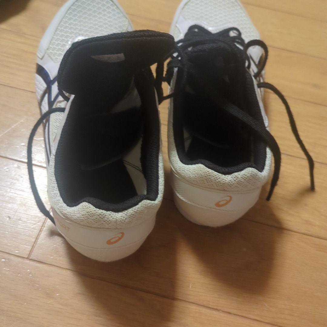 asics スパイクシューズ ホワイト/ブラック 25.0