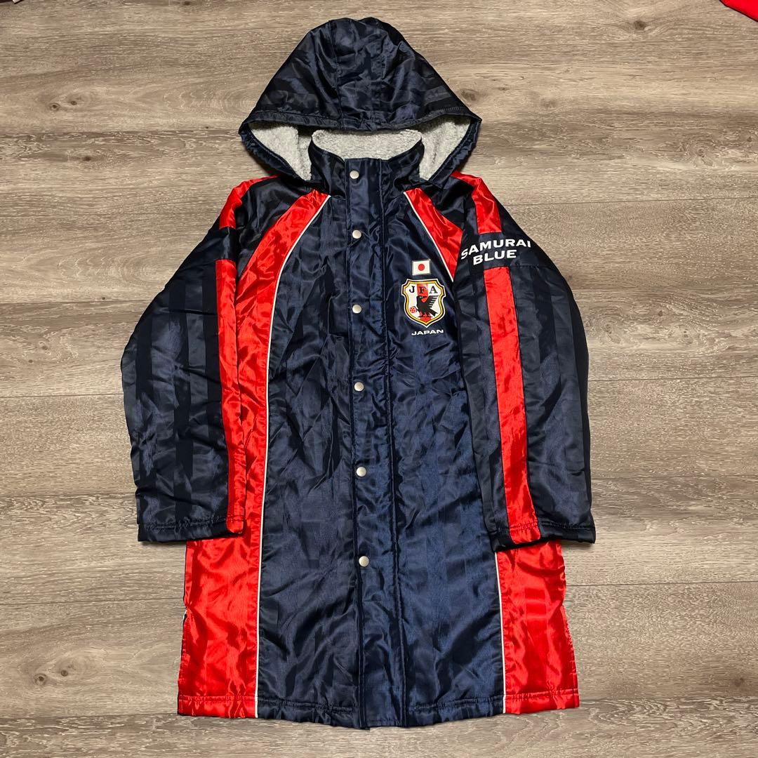希少品 JFAサッカー日本代表 SAMURAI BLUE ベンチコート 150