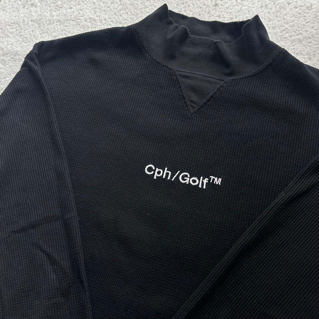 Cph/Golf キャプテンズヘルム ゴルフ ロゴ モックネック